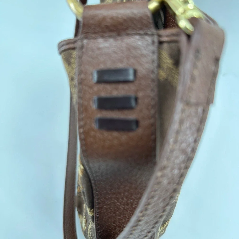 Tommy Bahama Monkey Business Hobo Bag Women Brown Bamboo Coastal Resort Safari
